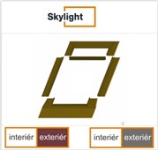 DOBROPLAST - SKYLIGHT lemování ke střešnímu oknu, výlezu F vlnité 4/7 - 45/73cm